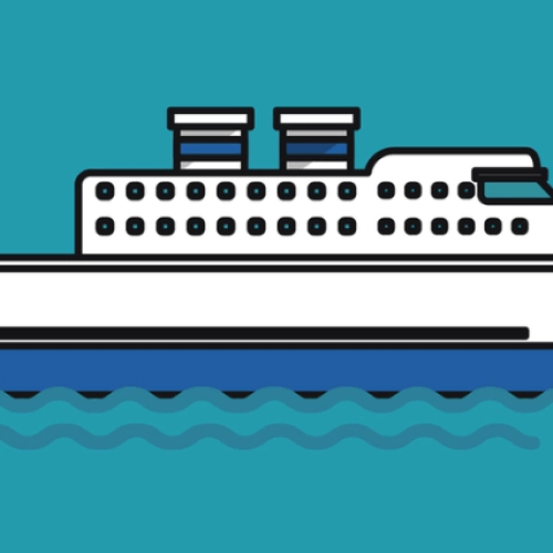 Graphic of a cruise boat